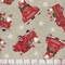 44 x 36 Timeless Treasures Christmas Truck And Gnome Beige Let It Snow 100% Cotton Fabric